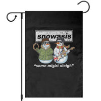 Snowasis Some Might Sleigh Christmas Garden Flag Funny Music Lovers Snowman Singers Band - Wonder Print Shop