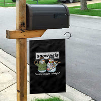 Snowasis Some Might Sleigh Christmas Garden Flag Funny Music Lovers Snowman Singers Band - Wonder Print Shop