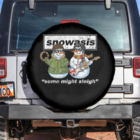 Snowasis Some Might Sleigh Christmas Spare Tire Cover Funny Music Lovers Snowman Singers Band - Wonder Print Shop