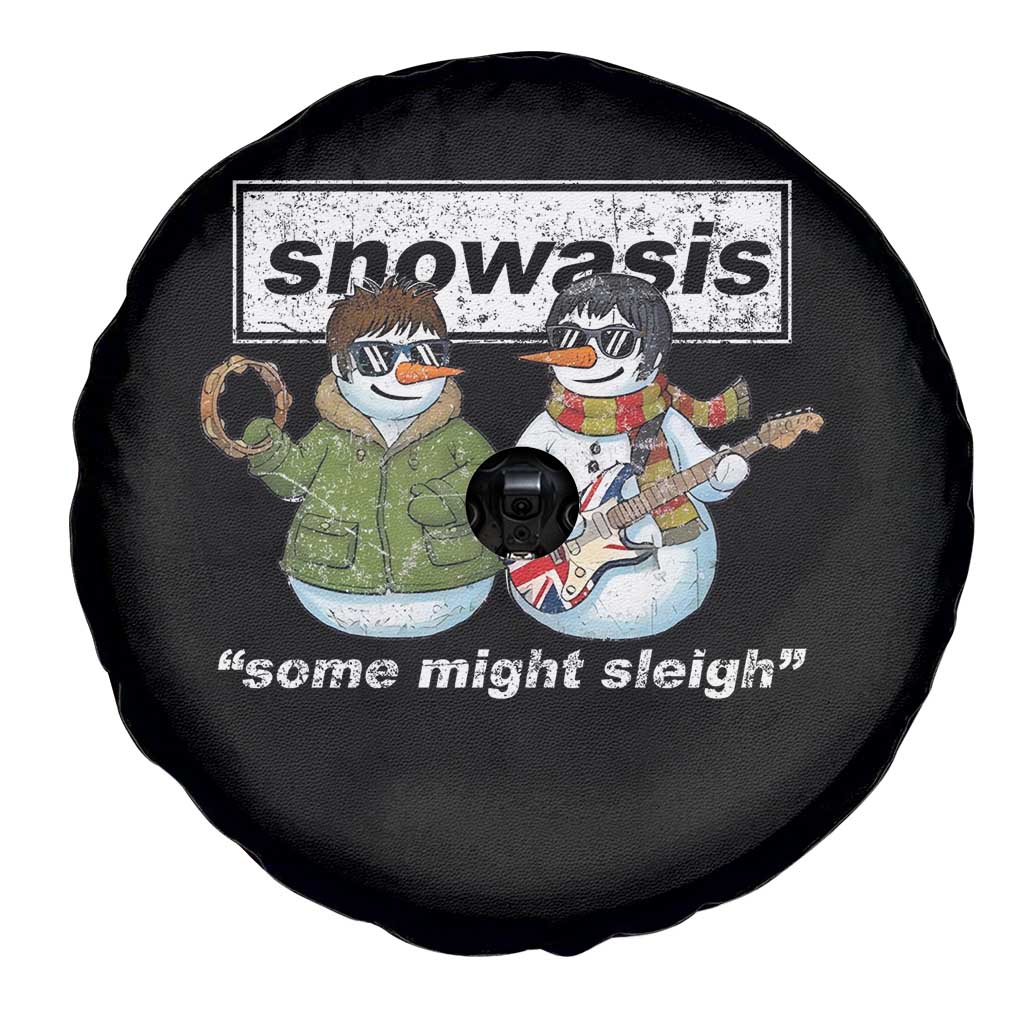 Snowasis Some Might Sleigh Christmas Spare Tire Cover Funny Music Lovers Snowman Singers Band - Wonder Print Shop