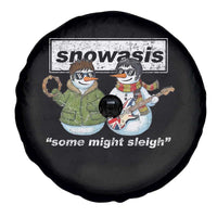 Snowasis Some Might Sleigh Christmas Spare Tire Cover Funny Music Lovers Snowman Singers Band - Wonder Print Shop