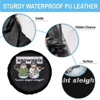 Snowasis Some Might Sleigh Christmas Spare Tire Cover Funny Music Lovers Snowman Singers Band - Wonder Print Shop