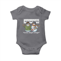 Snowasis Some Might Sleigh Christmas Baby Onesie Funny Music Lovers Snowman Singers Band - Wonder Print Shop