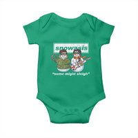 Snowasis Some Might Sleigh Christmas Baby Onesie Funny Music Lovers Snowman Singers Band - Wonder Print Shop
