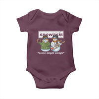 Snowasis Some Might Sleigh Christmas Baby Onesie Funny Music Lovers Snowman Singers Band - Wonder Print Shop
