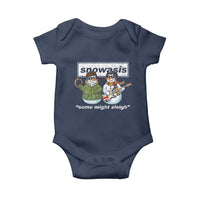 Snowasis Some Might Sleigh Christmas Baby Onesie Funny Music Lovers Snowman Singers Band - Wonder Print Shop
