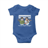 Snowasis Some Might Sleigh Christmas Baby Onesie Funny Music Lovers Snowman Singers Band - Wonder Print Shop
