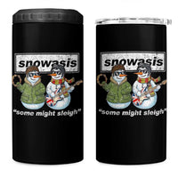 Snowasis Some Might Sleigh Christmas 4 in 1 Can Cooler Tumbler Funny Music Lovers Snowman Singers Band - Wonder Print Shop