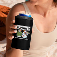 Snowasis Some Might Sleigh Christmas 4 in 1 Can Cooler Tumbler Funny Music Lovers Snowman Singers Band - Wonder Print Shop