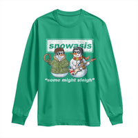 Snowasis Some Might Sleigh Christmas Long Sleeve Shirt Funny Music Lovers Snowman Singers Band - Wonder Print Shop