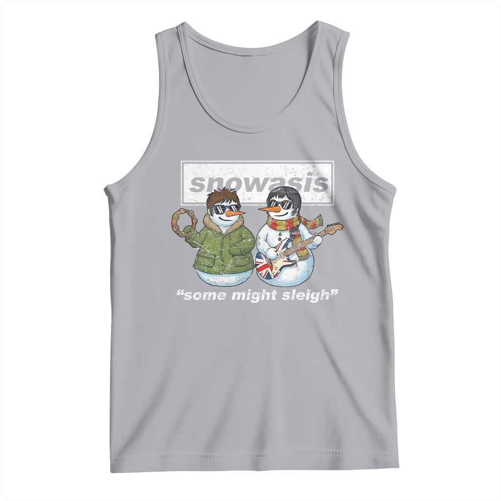 Snowasis Some Might Sleigh Christmas Tank Top Funny Music Lovers Snowman Singers Band - Wonder Print Shop