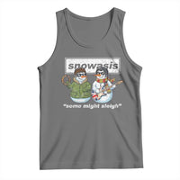 Snowasis Some Might Sleigh Christmas Tank Top Funny Music Lovers Snowman Singers Band - Wonder Print Shop