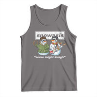 Snowasis Some Might Sleigh Christmas Tank Top Funny Music Lovers Snowman Singers Band - Wonder Print Shop