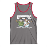 Snowasis Some Might Sleigh Christmas Tank Top Funny Music Lovers Snowman Singers Band - Wonder Print Shop