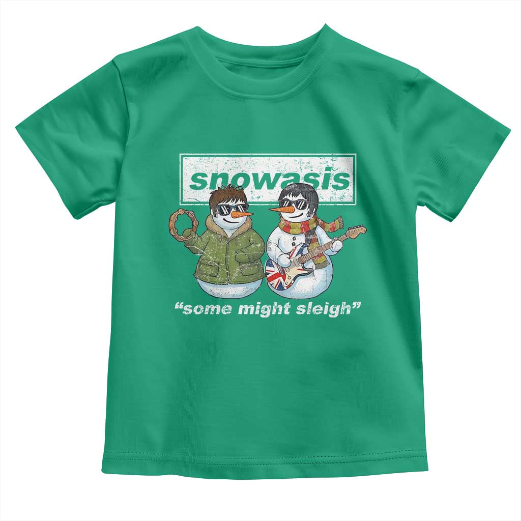 Snowasis Some Might Sleigh Christmas Toddler T Shirt Funny Music Lovers Snowman Singers Band - Wonder Print Shop