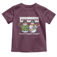 Snowasis Some Might Sleigh Christmas Toddler T Shirt Funny Music Lovers Snowman Singers Band - Wonder Print Shop