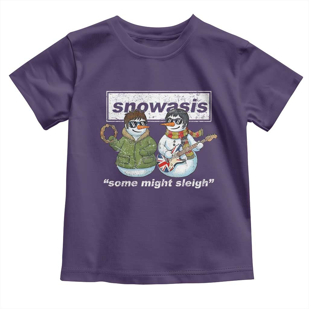 Snowasis Some Might Sleigh Christmas Toddler T Shirt Funny Music Lovers Snowman Singers Band - Wonder Print Shop