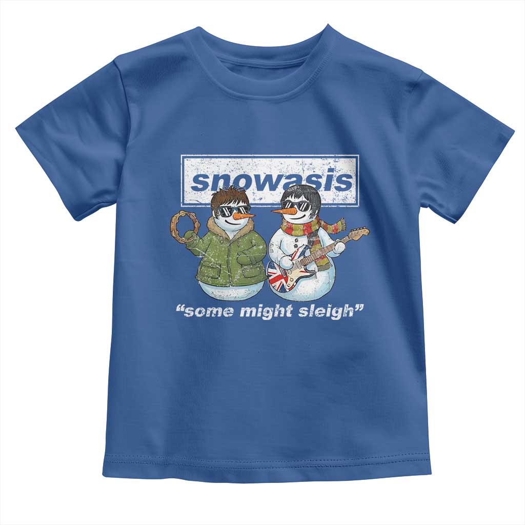Snowasis Some Might Sleigh Christmas Toddler T Shirt Funny Music Lovers Snowman Singers Band - Wonder Print Shop