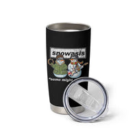 Snowasis Some Might Sleigh Christmas Tumbler Cup Funny Music Lovers Snowman Singers Band - Wonder Print Shop