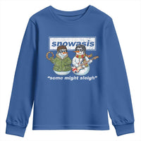 Snowasis Some Might Sleigh Christmas Youth Sweatshirt Funny Music Lovers Snowman Singers Band - undefined