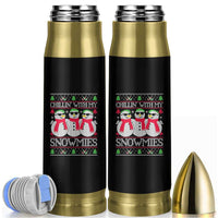 Chillin With My Snowmies Bullet Tumbler Funny Snowman Christmas Kids Boys Ugly Xmas - Wonder Print Shop