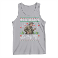 Merry Christmas Sumbitches Tank Top Funny Smokey Retro 80s Movie The Bandit Ugly Xmas - Wonder Print Shop