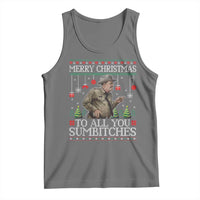 Merry Christmas Sumbitches Tank Top Funny Smokey Retro 80s Movie The Bandit Ugly Xmas - Wonder Print Shop