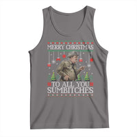 Merry Christmas Sumbitches Tank Top Funny Smokey Retro 80s Movie The Bandit Ugly Xmas - Wonder Print Shop