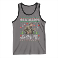 Merry Christmas Sumbitches Tank Top Funny Smokey Retro 80s Movie The Bandit Ugly Xmas - Wonder Print Shop