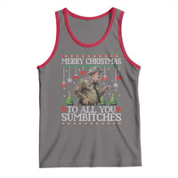Merry Christmas Sumbitches Tank Top Funny Smokey Retro 80s Movie The Bandit Ugly Xmas - Wonder Print Shop