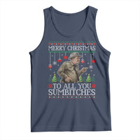 Merry Christmas Sumbitches Tank Top Funny Smokey Retro 80s Movie The Bandit Ugly Xmas - Wonder Print Shop