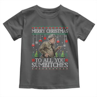 Merry Christmas Sumbitches Toddler T Shirt Funny Smokey Retro 80s Movie The Bandit Ugly Xmas - Wonder Print Shop