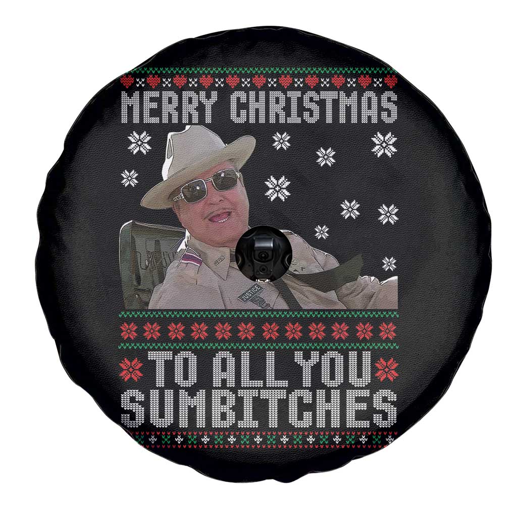 Merry Christmas To All You Sumbitches Spare Tire Cover Funny Ugly Xmas Retro 80s Movie - Wonder Print Shop