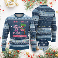 I Am Dreaming Of A Pink Christmas Hanukkah Ugly Sweater Family Trip Santa Flamingo Palm Tree Ugly Xmas - Wonder Print Shop
