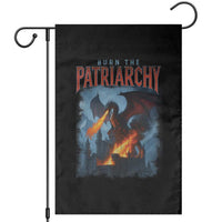 Vintage 90s Feminism Dragon Garden Flag Burn the Patriarchy - Wonder Print Shop