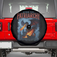 Vintage 90s Feminism Dragon Spare Tire Cover Burn the Patriarchy - Wonder Print Shop