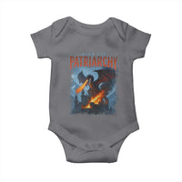 Vintage 90s Feminism Dragon Baby Onesie Burn the Patriarchy - Wonder Print Shop