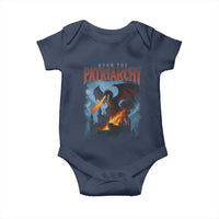 Vintage 90s Feminism Dragon Baby Onesie Burn the Patriarchy - Wonder Print Shop