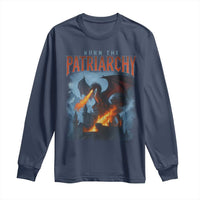 Vintage 90s Feminism Dragon Long Sleeve Shirt Burn the Patriarchy - Wonder Print Shop