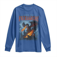 Vintage 90s Feminism Dragon Long Sleeve Shirt Burn the Patriarchy - Wonder Print Shop