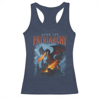 Vintage 90s Feminism Dragon Racerback Tank Top Burn the Patriarchy - Wonder Print Shop