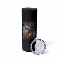 Vintage 90s Feminism Dragon Skinny Tumbler Burn the Patriarchy - Wonder Print Shop