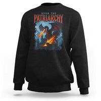 Vintage 90s Feminism Dragon Sweatshirt Burn the Patriarchy - Wonder Print Shop