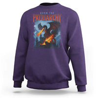 Vintage 90s Feminism Dragon Sweatshirt Burn the Patriarchy - Wonder Print Shop