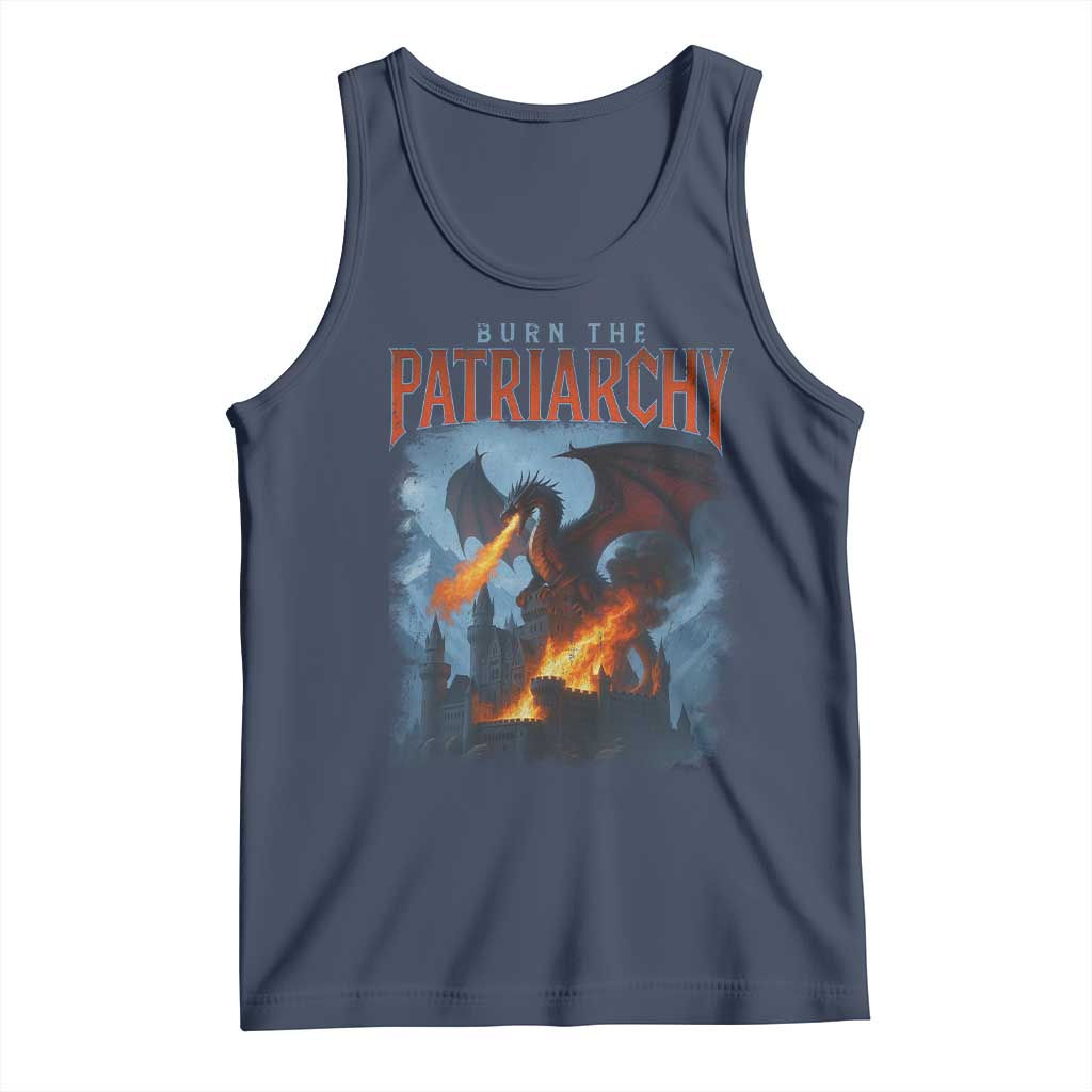 Vintage 90s Feminism Dragon Tank Top Burn the Patriarchy - Wonder Print Shop