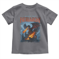 Vintage 90s Feminism Dragon Toddler T Shirt Burn the Patriarchy - Wonder Print Shop