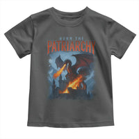 Vintage 90s Feminism Dragon Toddler T Shirt Burn the Patriarchy - Wonder Print Shop