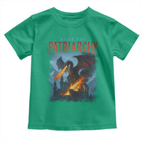 Vintage 90s Feminism Dragon Toddler T Shirt Burn the Patriarchy - Wonder Print Shop