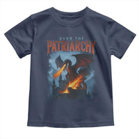Vintage 90s Feminism Dragon Toddler T Shirt Burn the Patriarchy - Wonder Print Shop