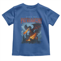 Vintage 90s Feminism Dragon Toddler T Shirt Burn the Patriarchy - Wonder Print Shop